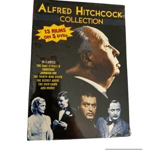 NEW! ALFRED HITCHCOCK Collection 13 films on 5 DVD's NWT gift set Christmas NWT